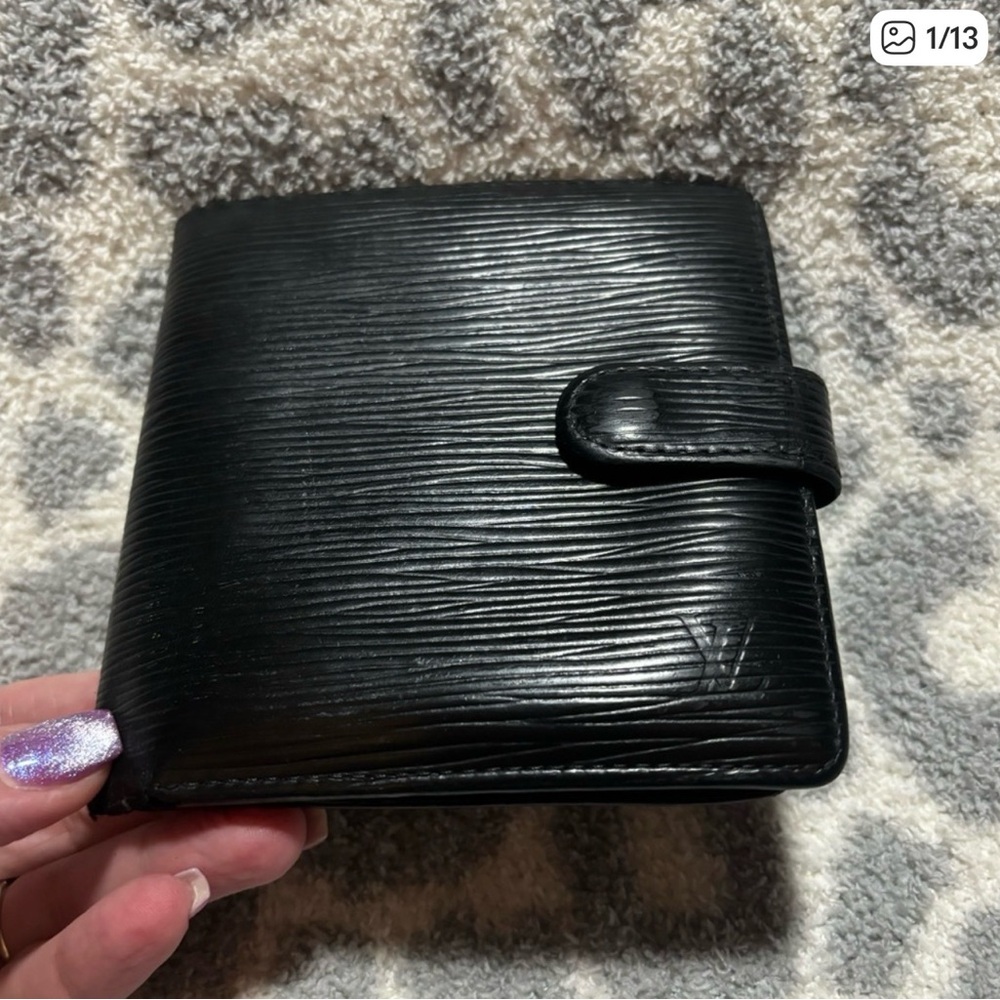 Louis Vuitton EPI black with logo stamp